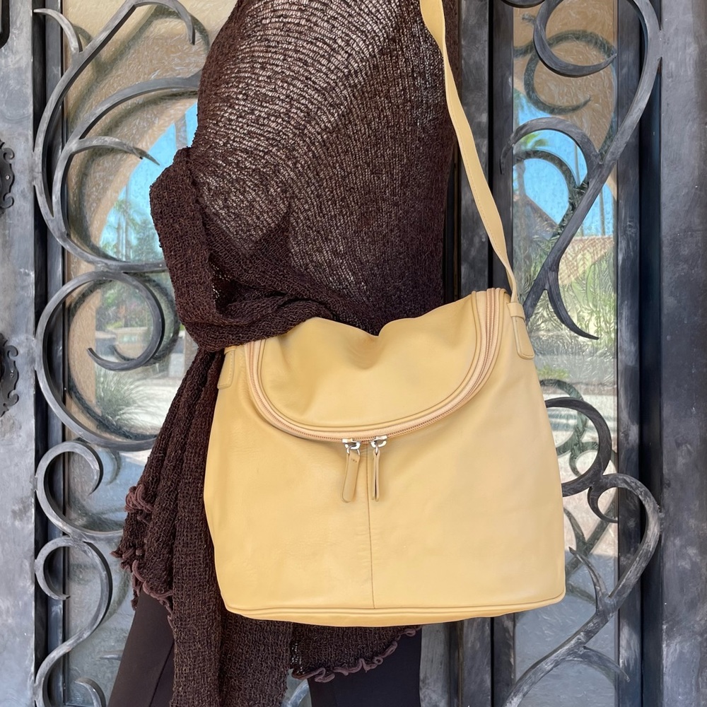 Maxx New York Cream-Yellow Crossbody Bag